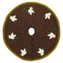 Doves on Brown Christmas Tree Skirt in Hand Felted Wool - 60" - ARCADIA HOME